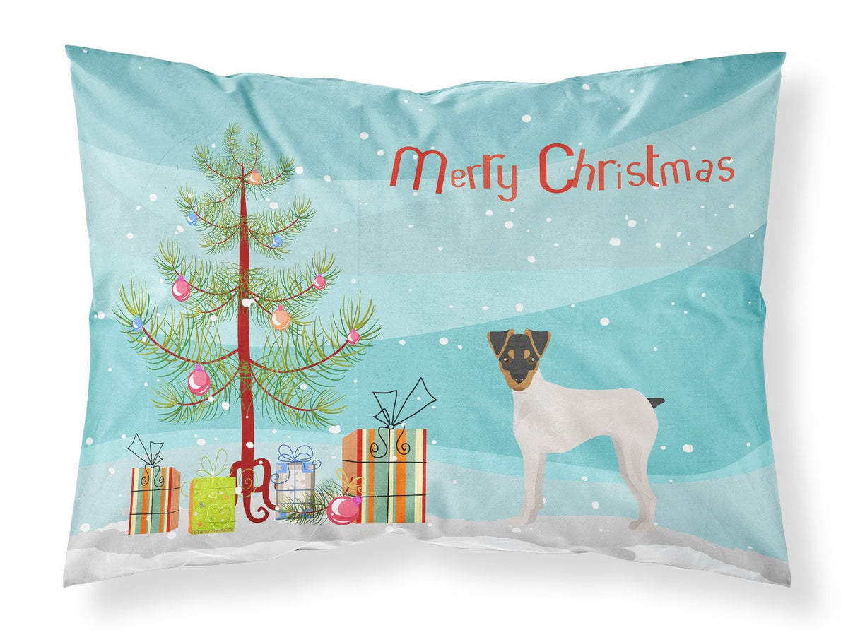 Japanese Terrier Christmas Tree Fabric Standard Pillowcase CK3464PILLOWCASE by Caroline&#39;s Treasures