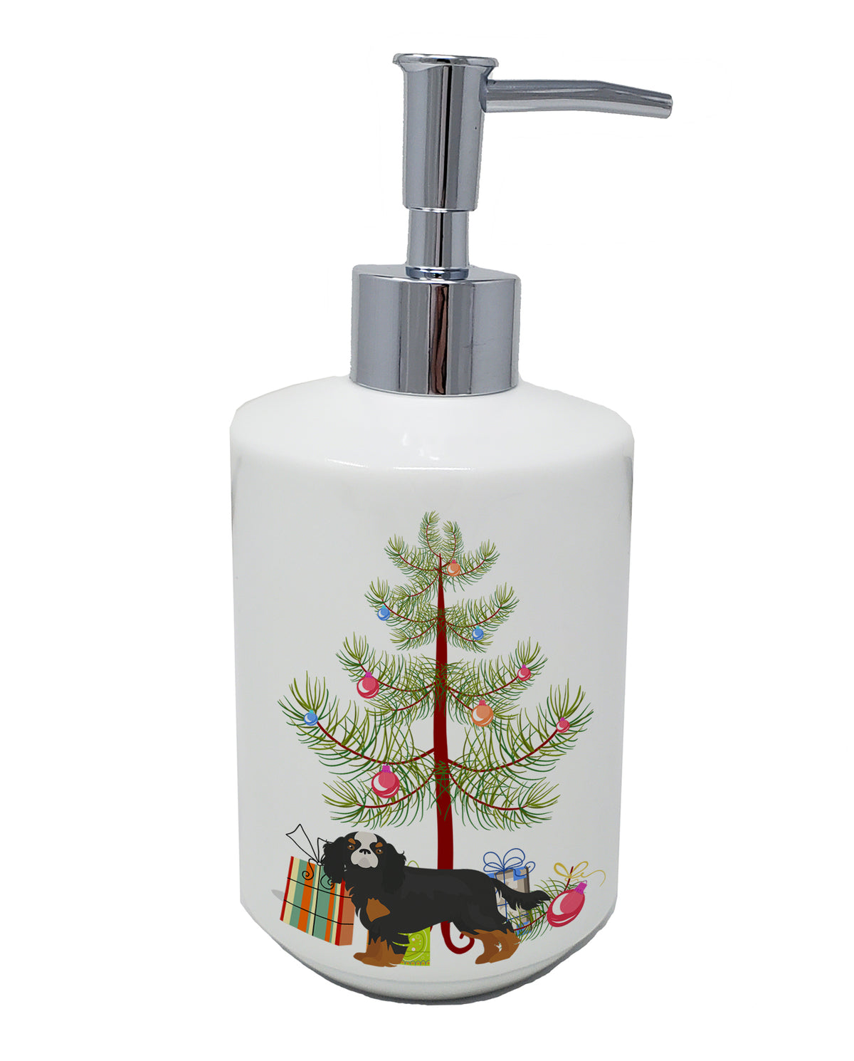 Buy this Cavalier King Charles Spaniel Christmas Tree Ceramic Soap Dispenser