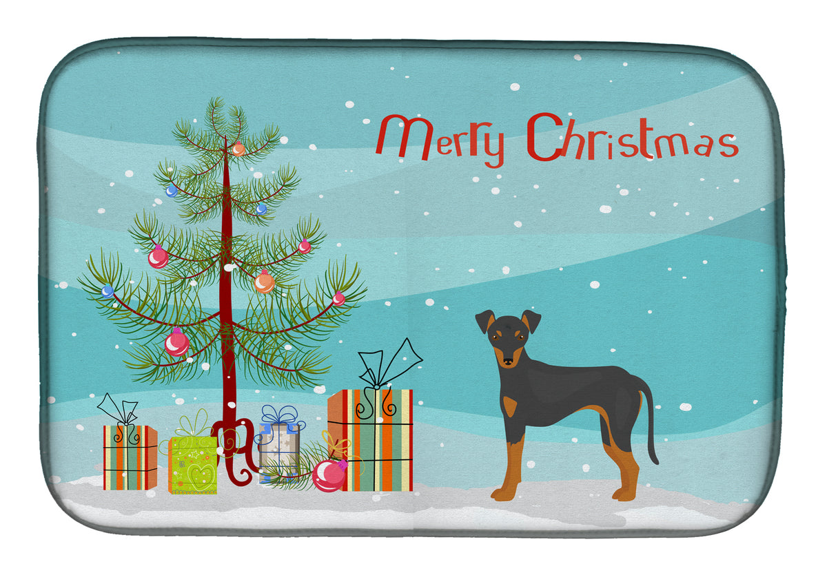 Manchester Terrier Christmas Tree Dish Drying Mat CK3472DDM  the-store.com.