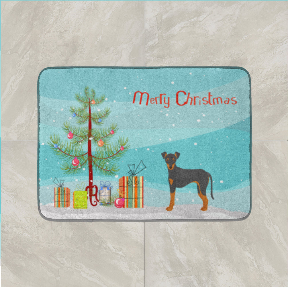 Manchester Terrier Christmas Tree Machine Washable Memory Foam Mat CK3472RUG - the-store.com