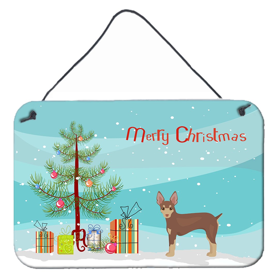Miniature Fox Terrier Christmas Tree Wall or Door Hanging Prints CK3474DS812 by Caroline&#39;s Treasures