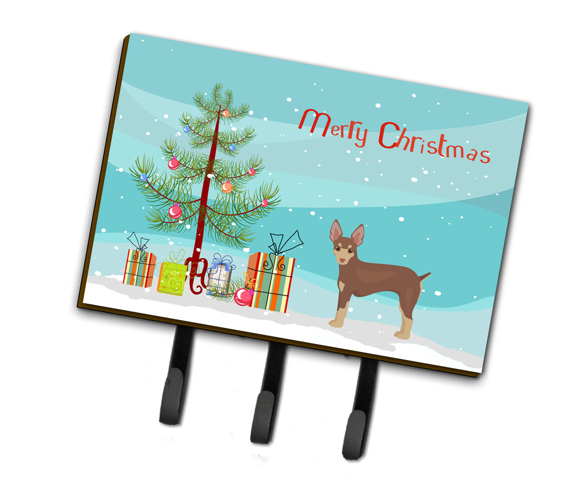 Miniature Fox Terrier Christmas Tree Leash or Key Holder CK3474TH68  the-store.com.