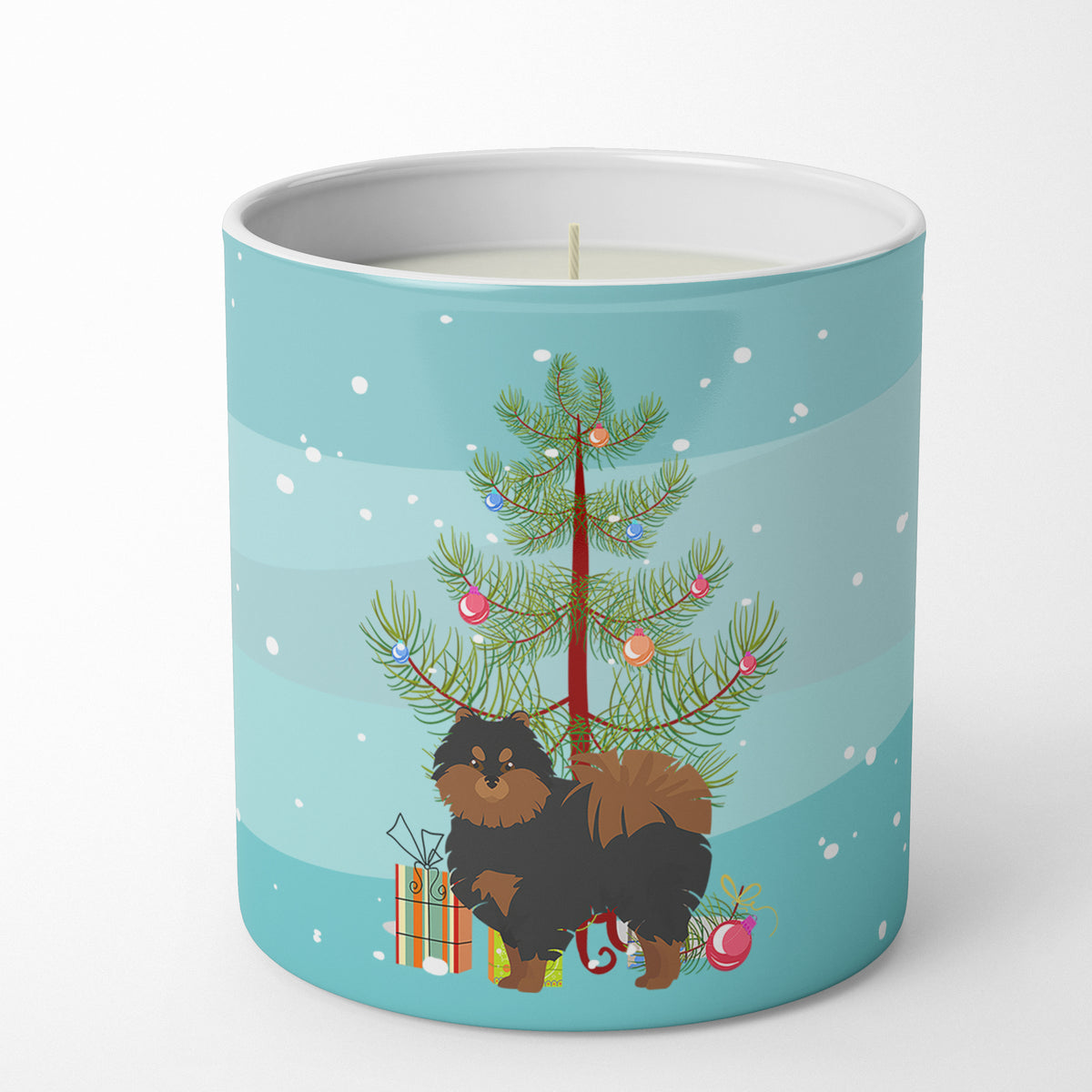 Buy this Pomeranian Christmas Tree 10 oz Decorative Soy Candle