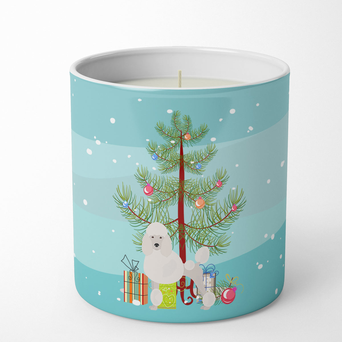 Buy this Miniature Poodle Christmas Tree 10 oz Decorative Soy Candle