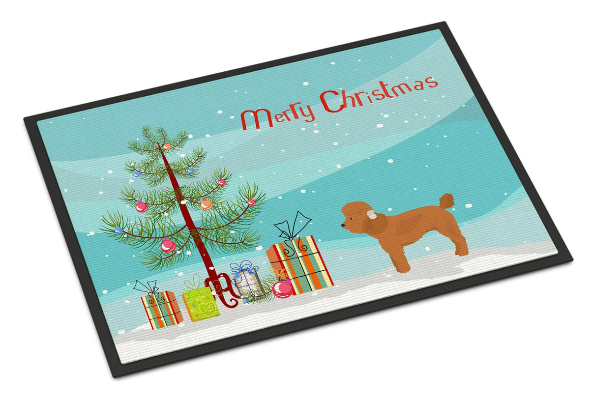 Toy Poodle Christmas Tree Indoor or Outdoor Mat 24x36 CK3479JMAT by Caroline&#39;s Treasures