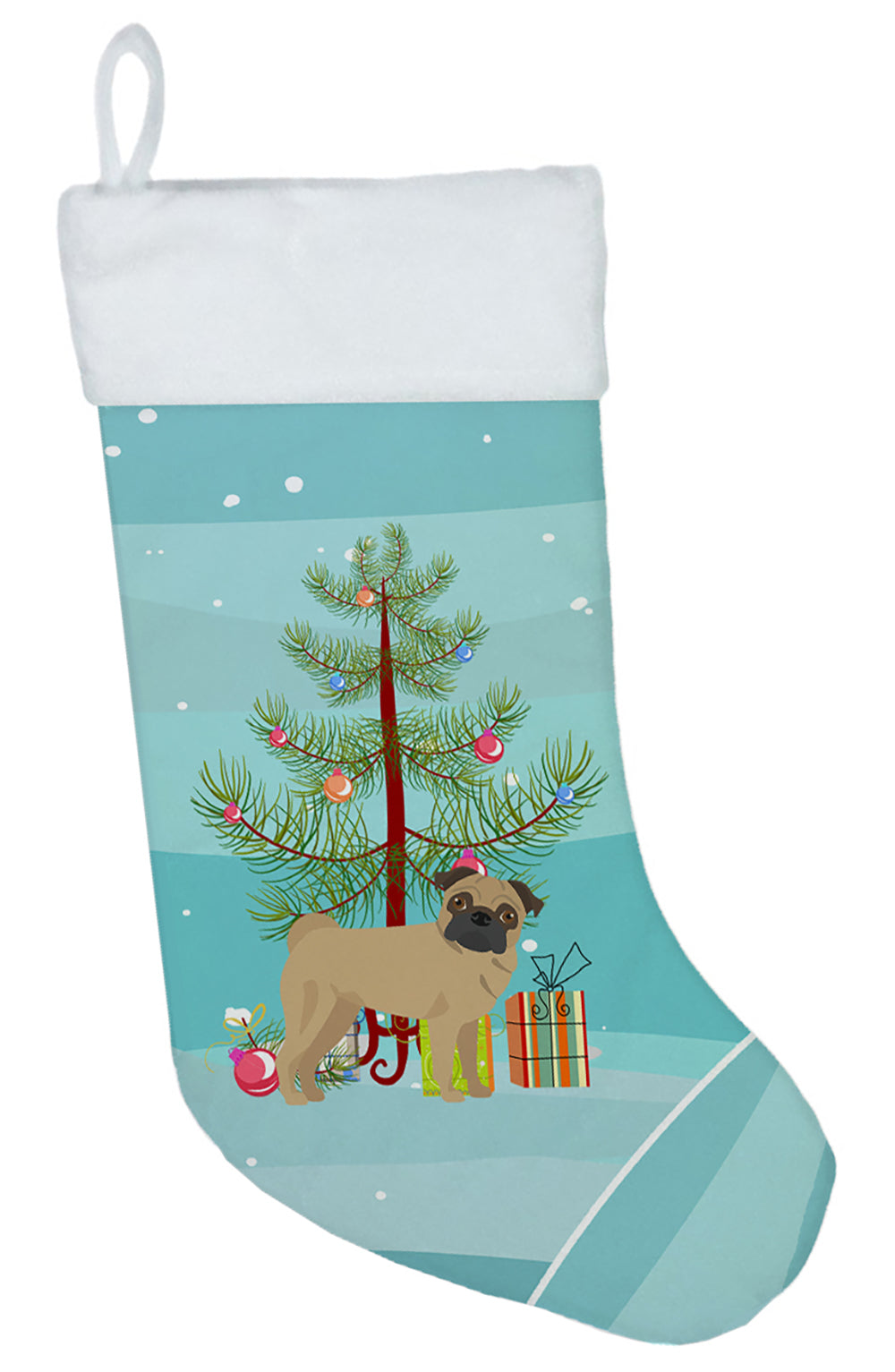 Pug Christmas Tree Christmas Stocking CK3481CS