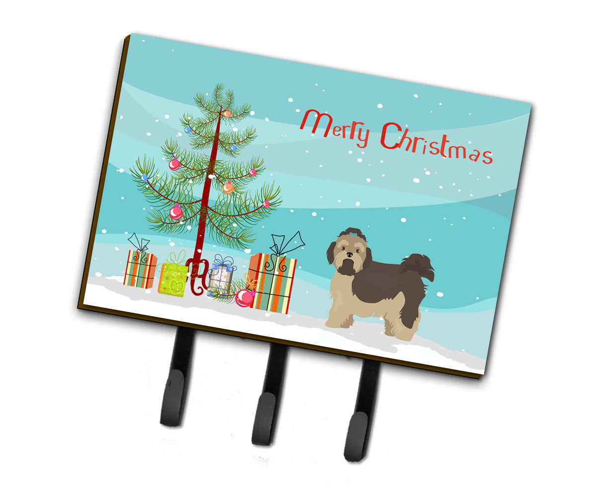 Russian Tsvetnaya Bolonka Lap Dog  Christmas Tree Leash or Key Holder CK3483TH68