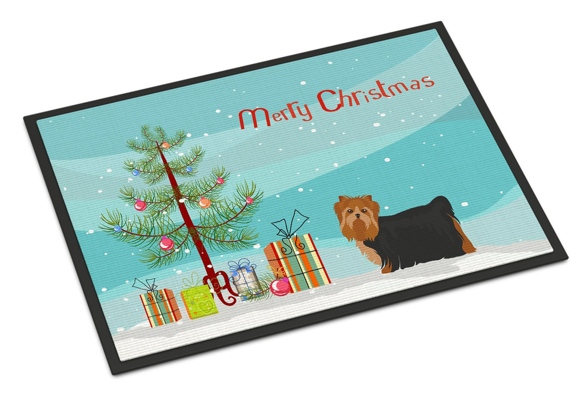 Yorkshire Terrier Christmas Tree Indoor or Outdoor Mat 24x36 CK3490JMAT by Caroline&#39;s Treasures