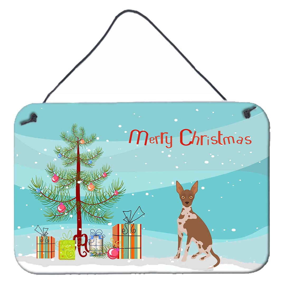 Tan Abyssinian or African Hairless Dog Christmas Tree Wall or Door Hanging Prints CK3491DS812 by Caroline's Treasures