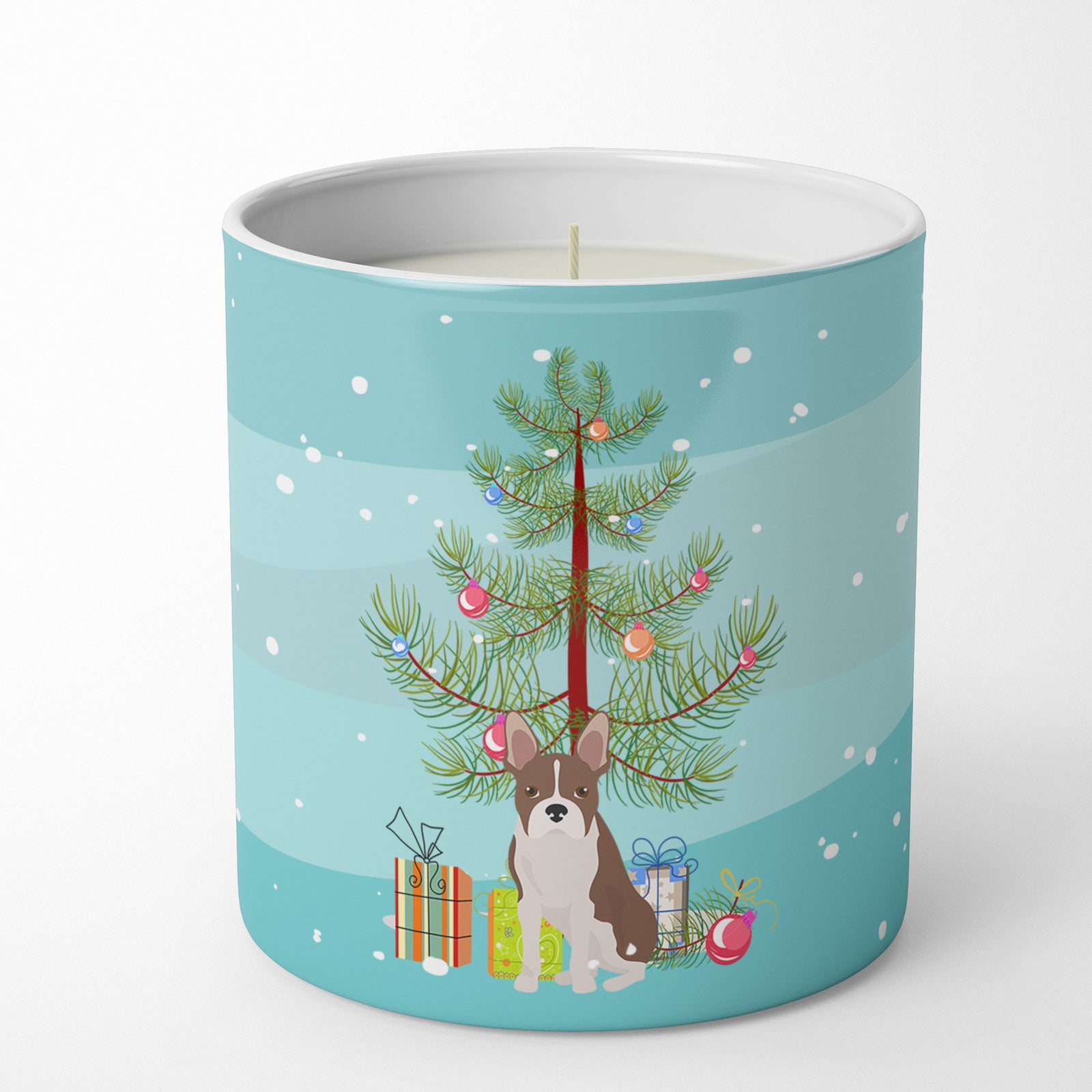 Buy this Boston Terrier Christmas Tree 10 oz Decorative Soy Candle