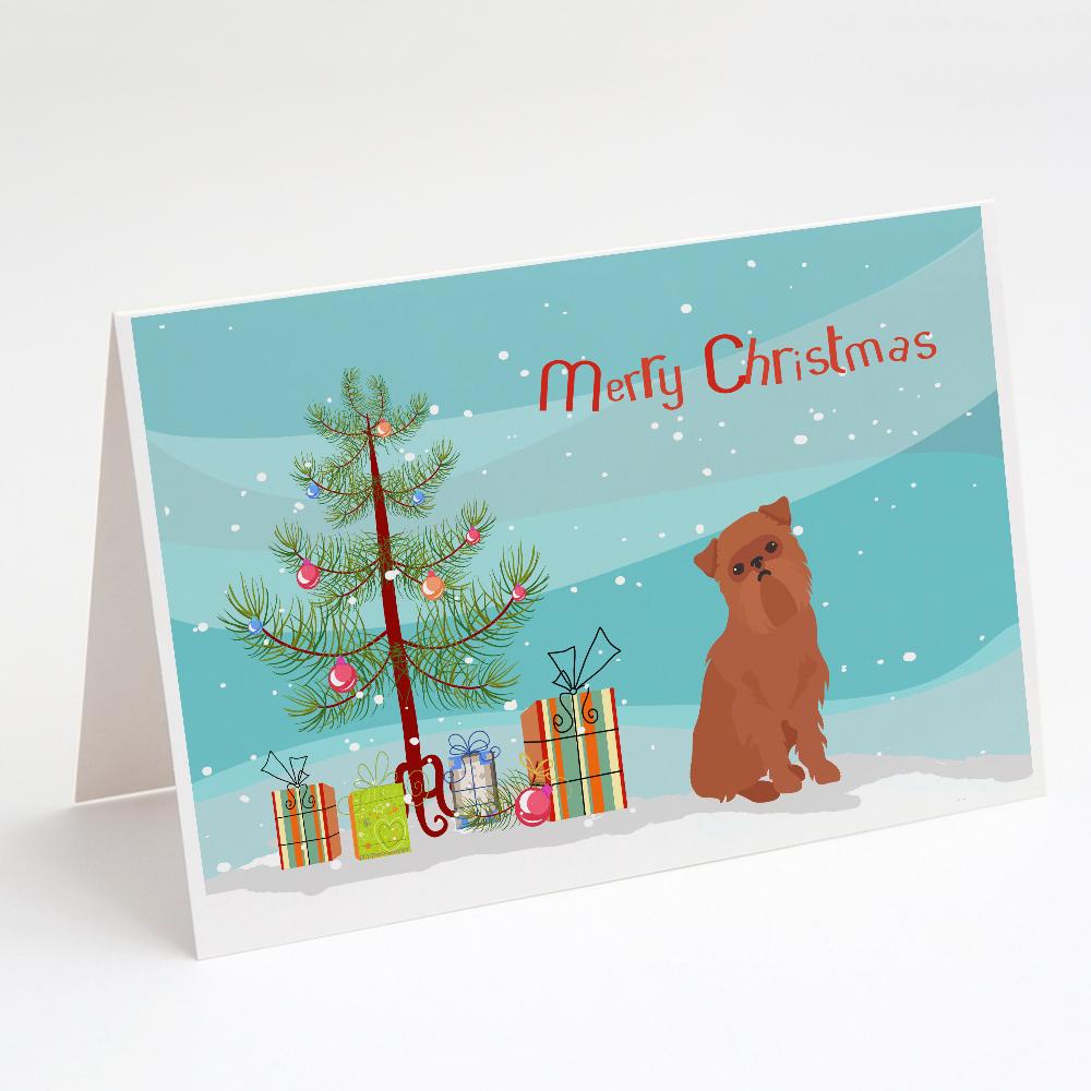 Buy this Brussels Griffon Christmas Tree Greeting Cards and Envelopes Pack of 8