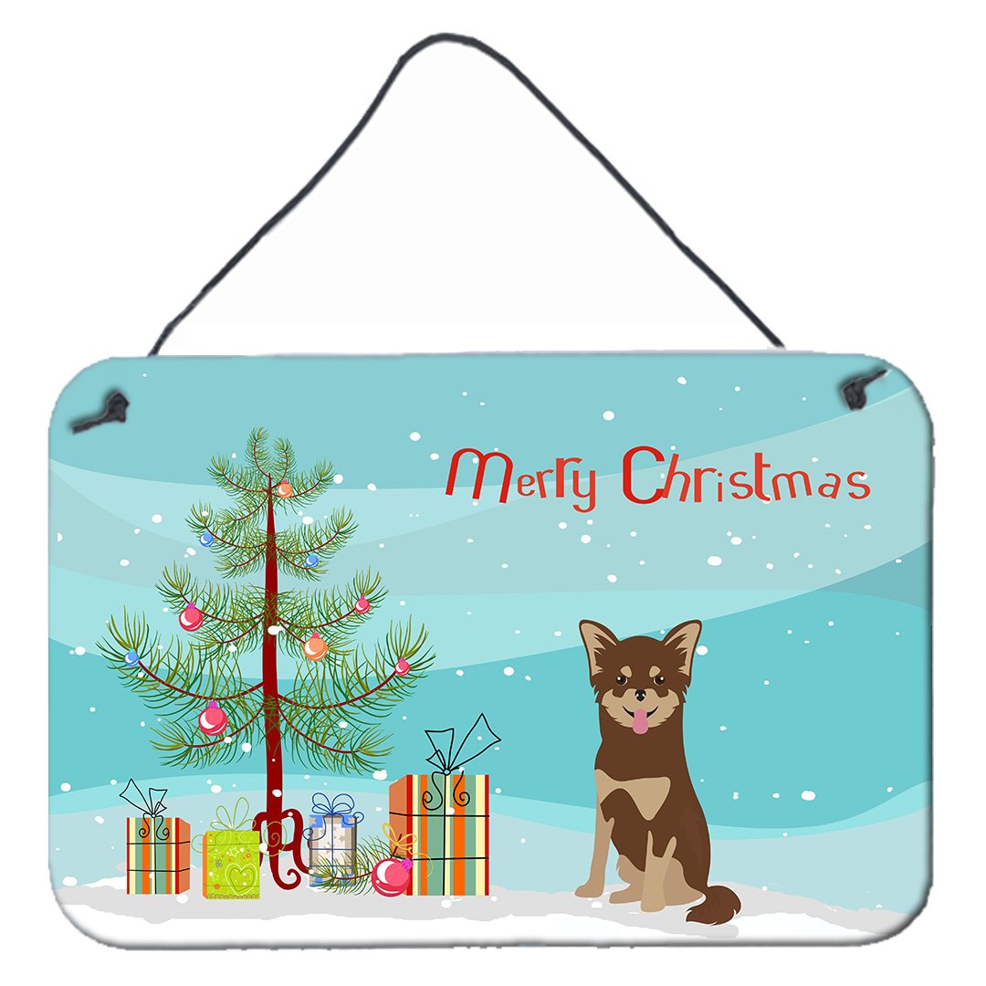 Chihuahua Christmas Tree Wall or Door Hanging Prints CK3496DS812 by Caroline&#39;s Treasures