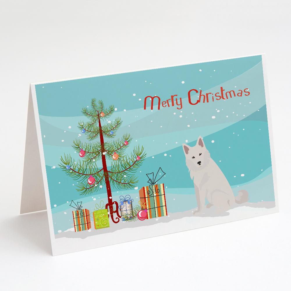Buy this Danish Spitz Christmas Tree Greeting Cards and Envelopes Pack of 8