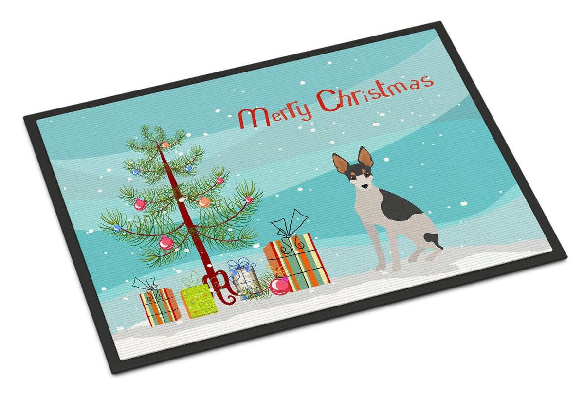 Miniature Fox Terrier #2 Christmas Tree Indoor or Outdoor Mat 24x36 CK3502JMAT by Caroline&#39;s Treasures