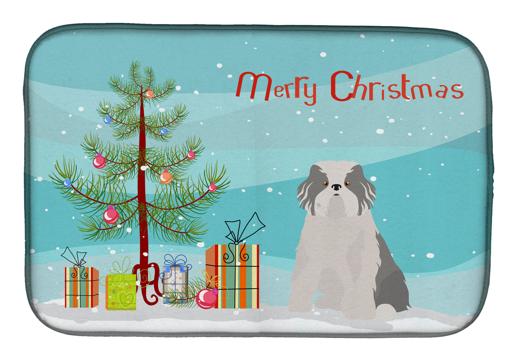 Odis Odessa Domestic Ideal Dog Christmas Tree Dish Drying Mat CK3504DDM