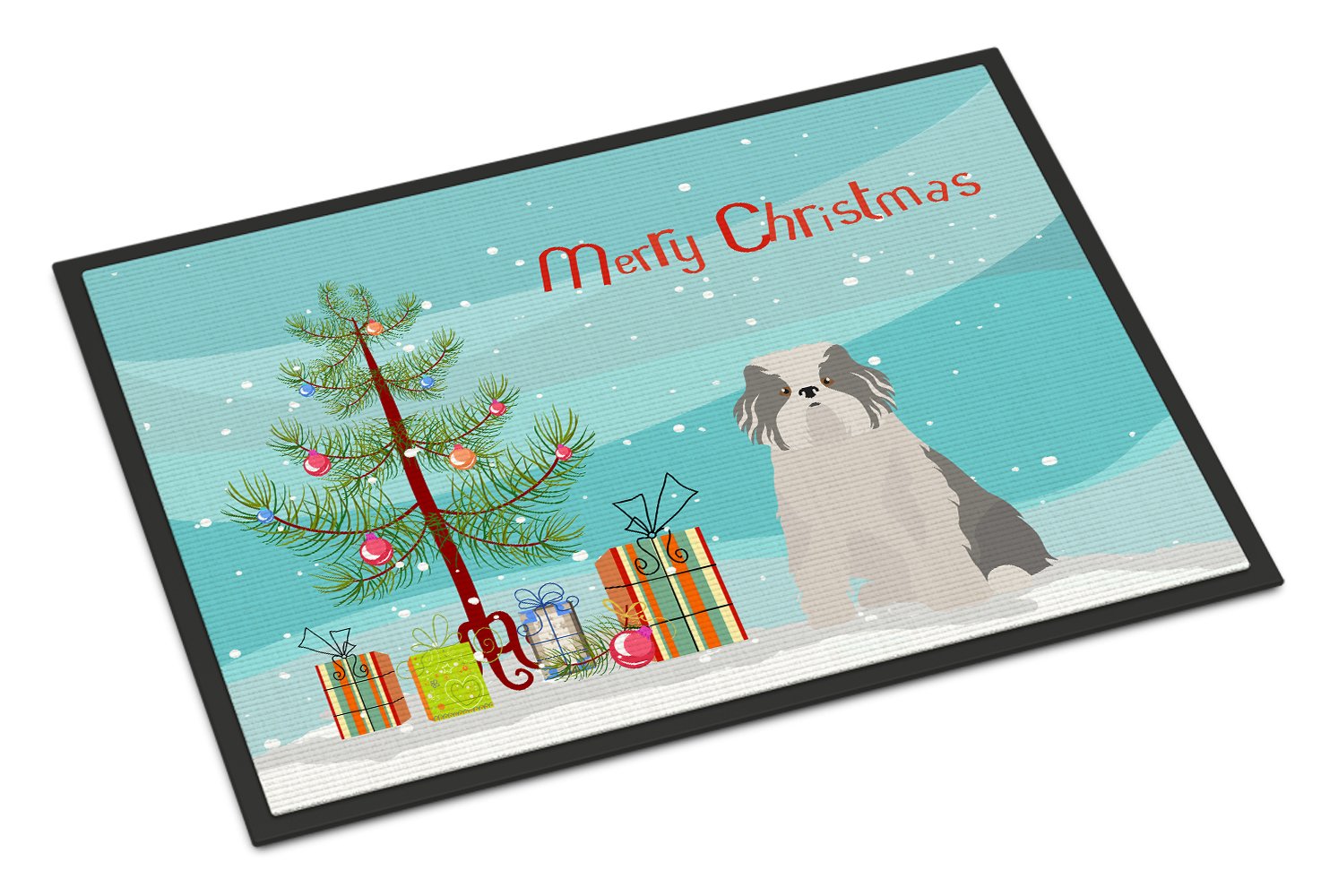 Odis Odessa Domestic Ideal Dog Christmas Tree Indoor or Outdoor Mat 24x36 CK3504JMAT by Caroline's Treasures