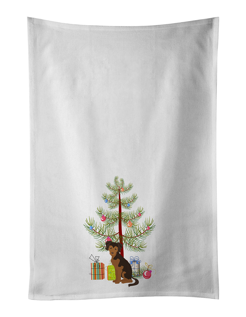 Buy this Persian Chihuahua Christmas Tree White Kitchen Towel Set of 2