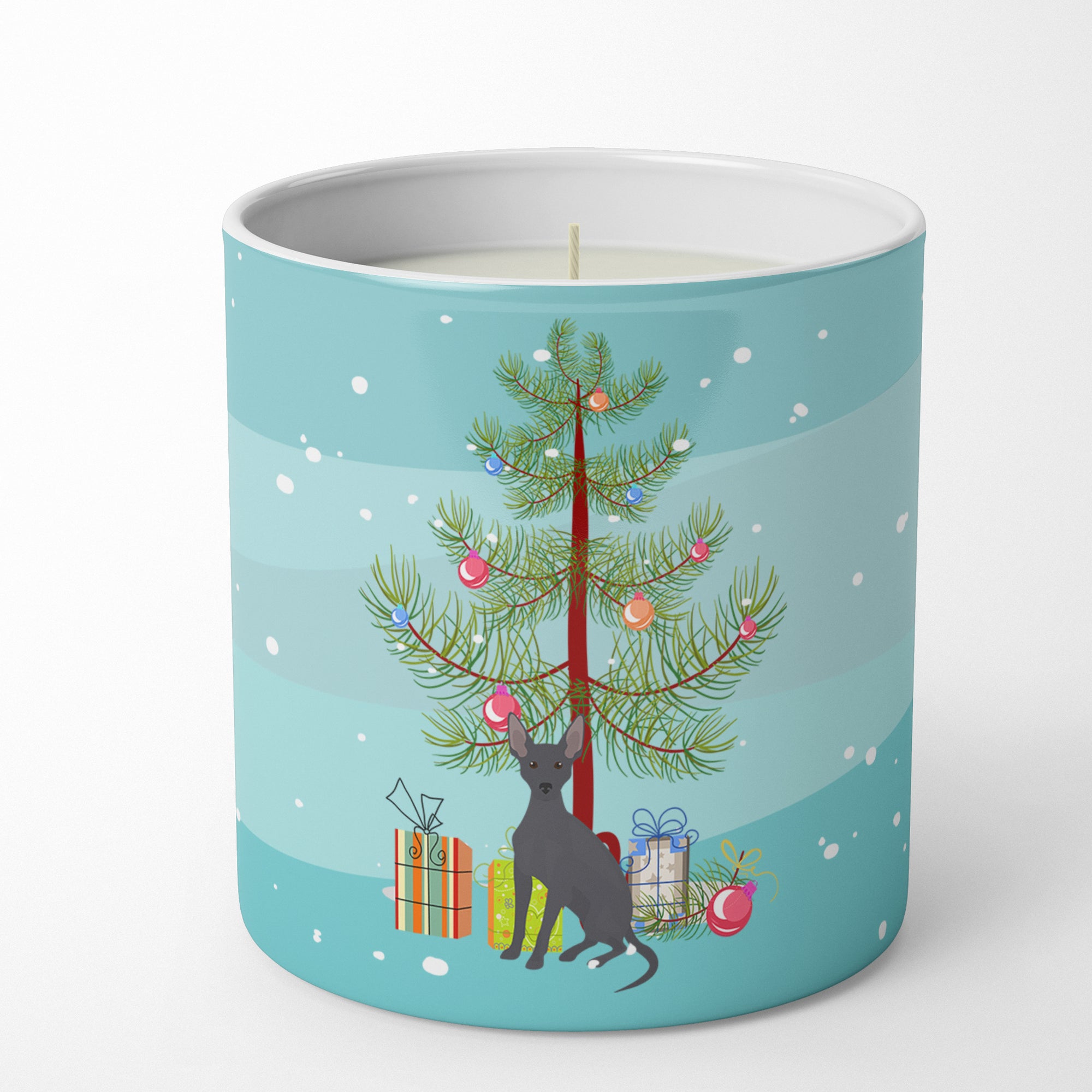 Buy this Peruvian Hairless Dog Christmas Tree 10 oz Decorative Soy Candle