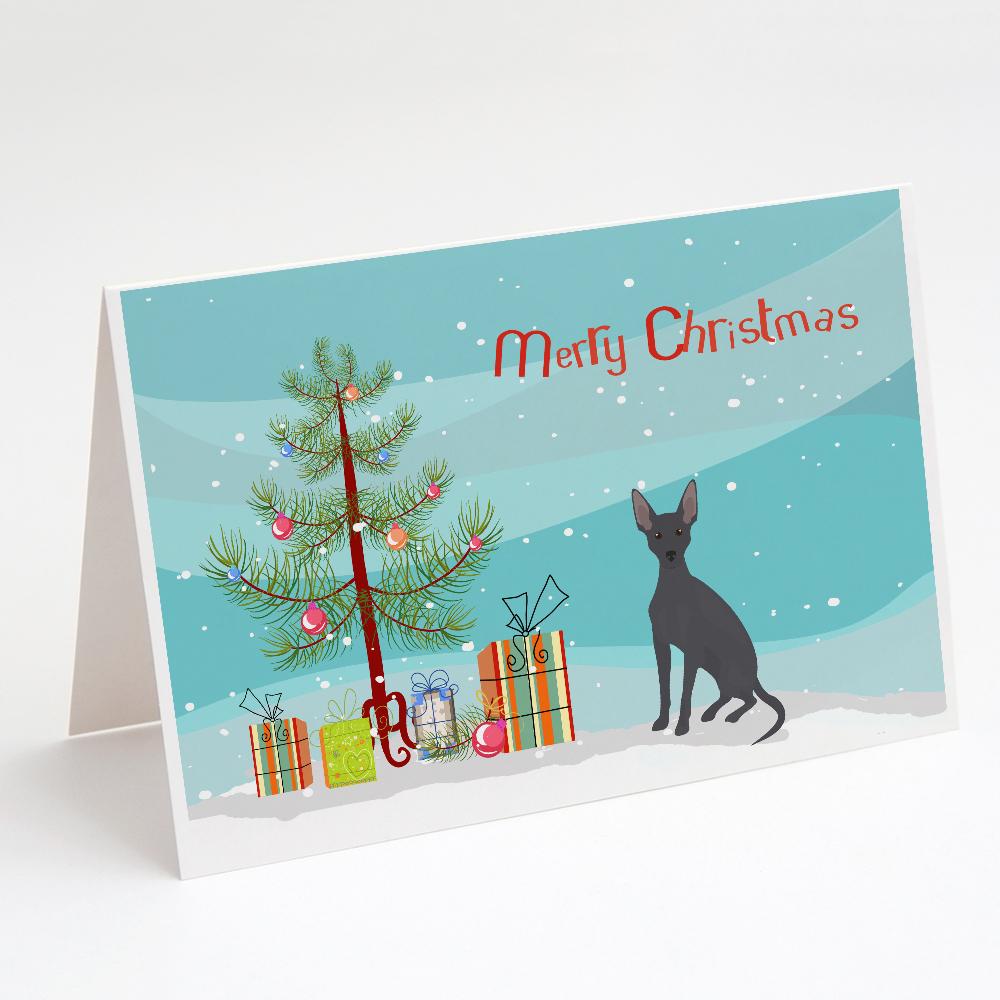Buy this Peruvian Hairless Dog Christmas Tree Greeting Cards and Envelopes Pack of 8