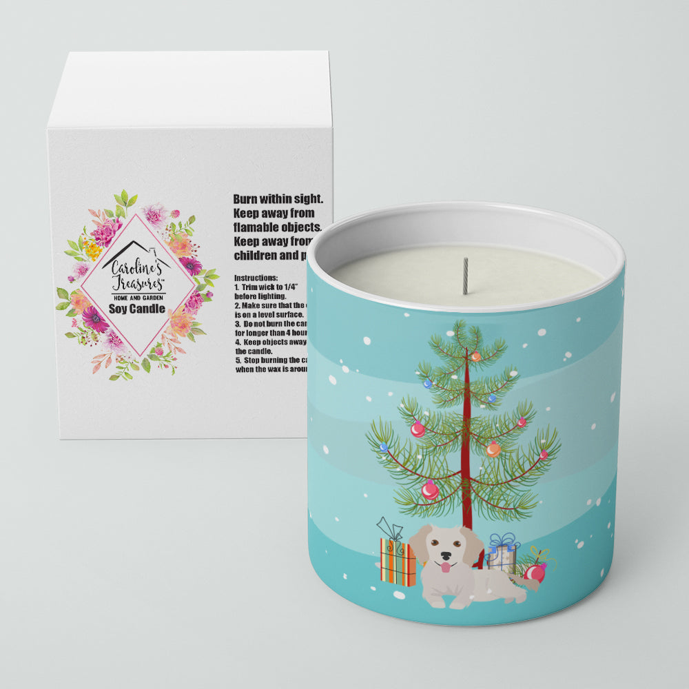 Small Greek Domestic Dog Kokoni #2 Christmas Tree 10 oz Decorative Soy Candle - the-store.com