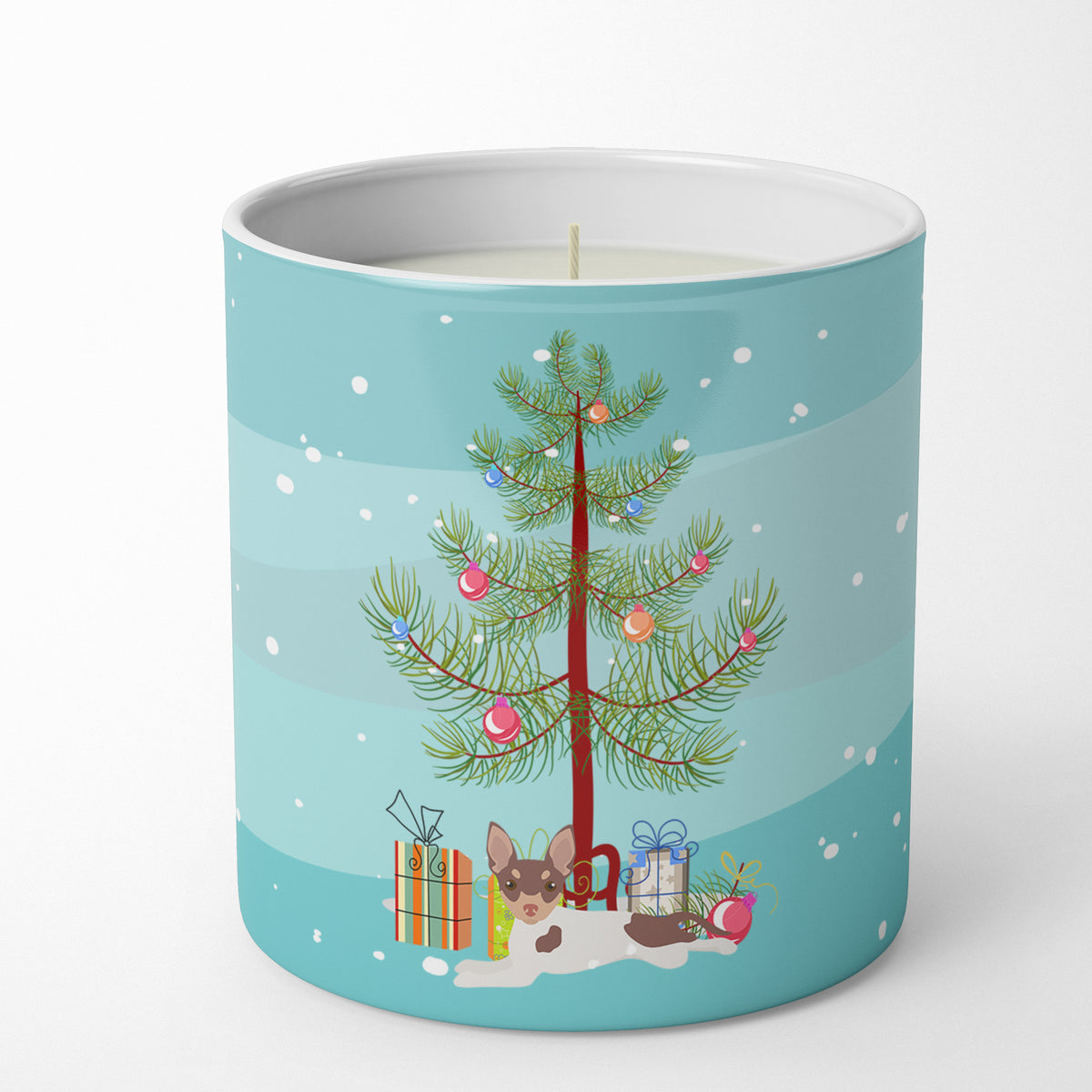 Buy this Toy Fox Terrier Christmas Tree 10 oz Decorative Soy Candle