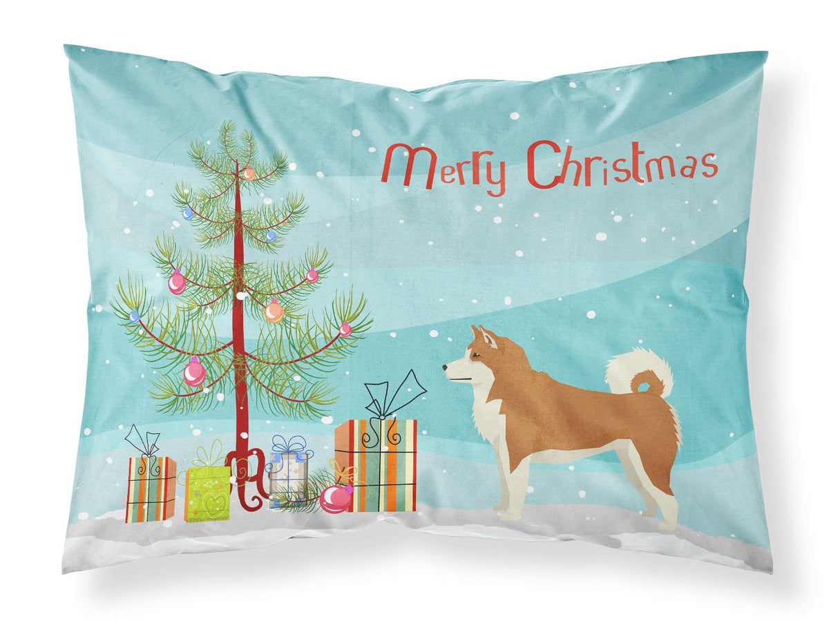 Akita Christmas Tree Fabric Standard Pillowcase CK3512PILLOWCASE by Caroline&#39;s Treasures