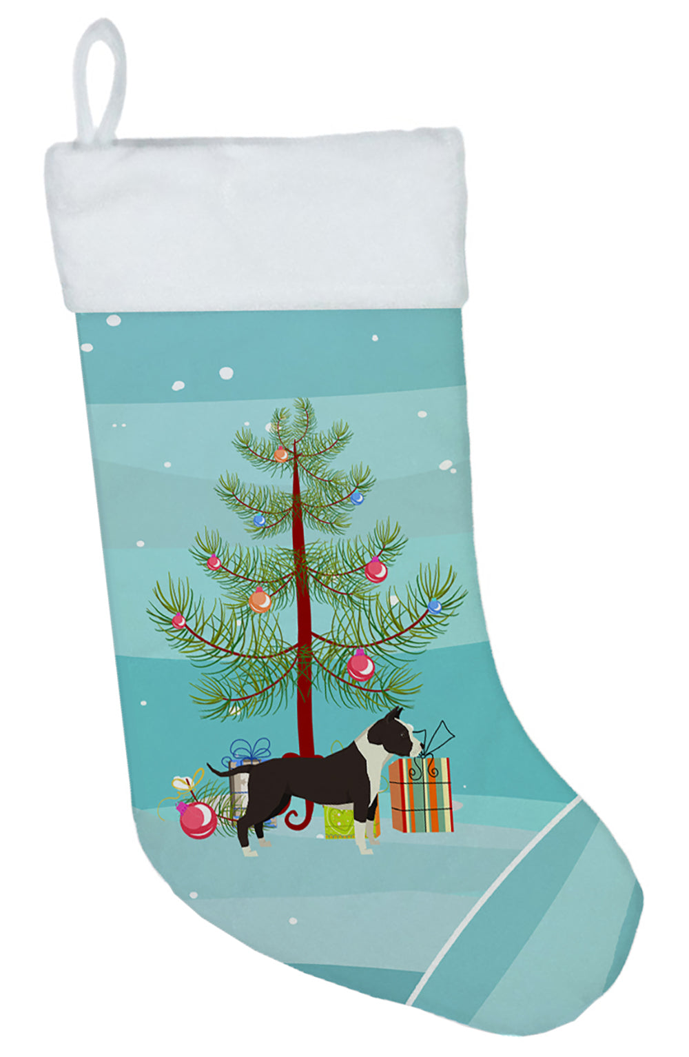 American Staffordshire Terrier Christmas Tree Christmas Stocking CK3515CS