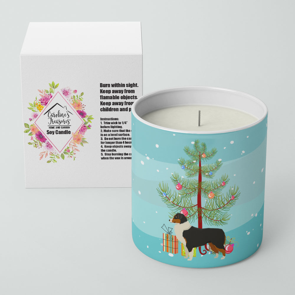 Buy this Australian Shepherd Christmas Tree 10 oz Decorative Soy Candle