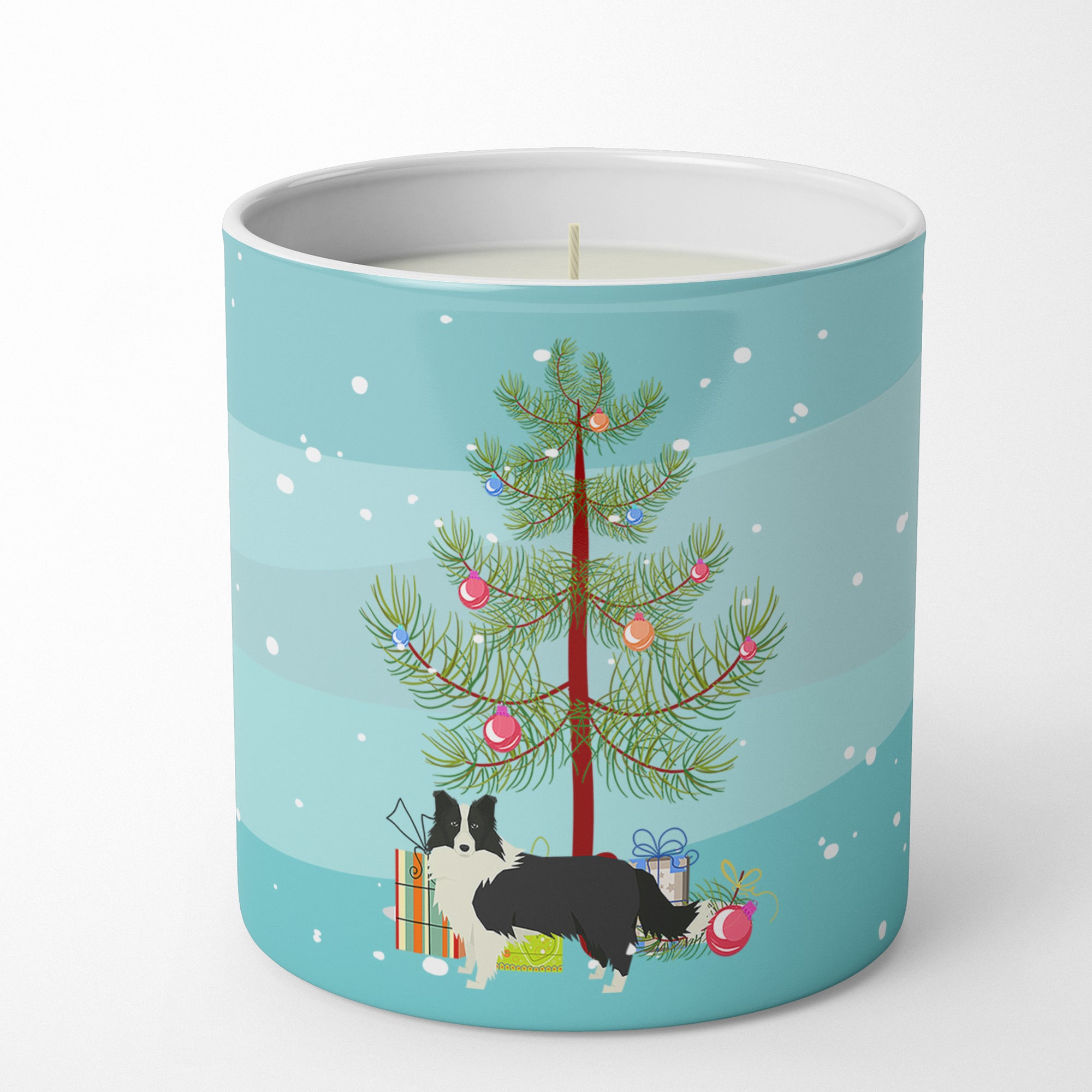 Buy this Border Collie Christmas Tree 10 oz Decorative Soy Candle