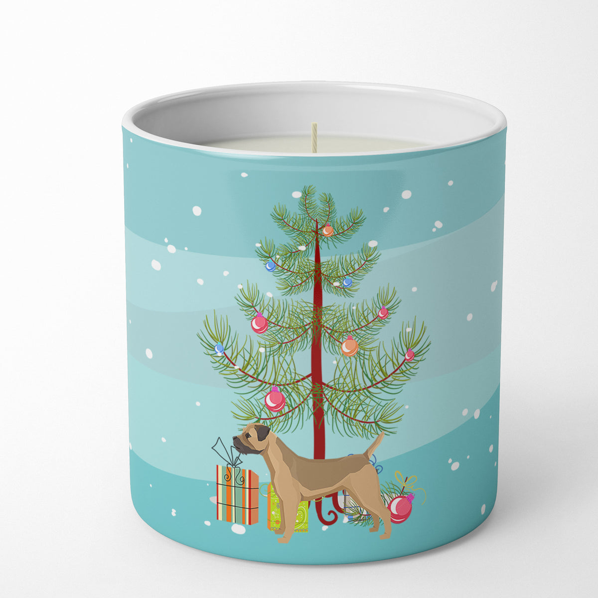 Buy this Border Terrier Christmas Tree 10 oz Decorative Soy Candle