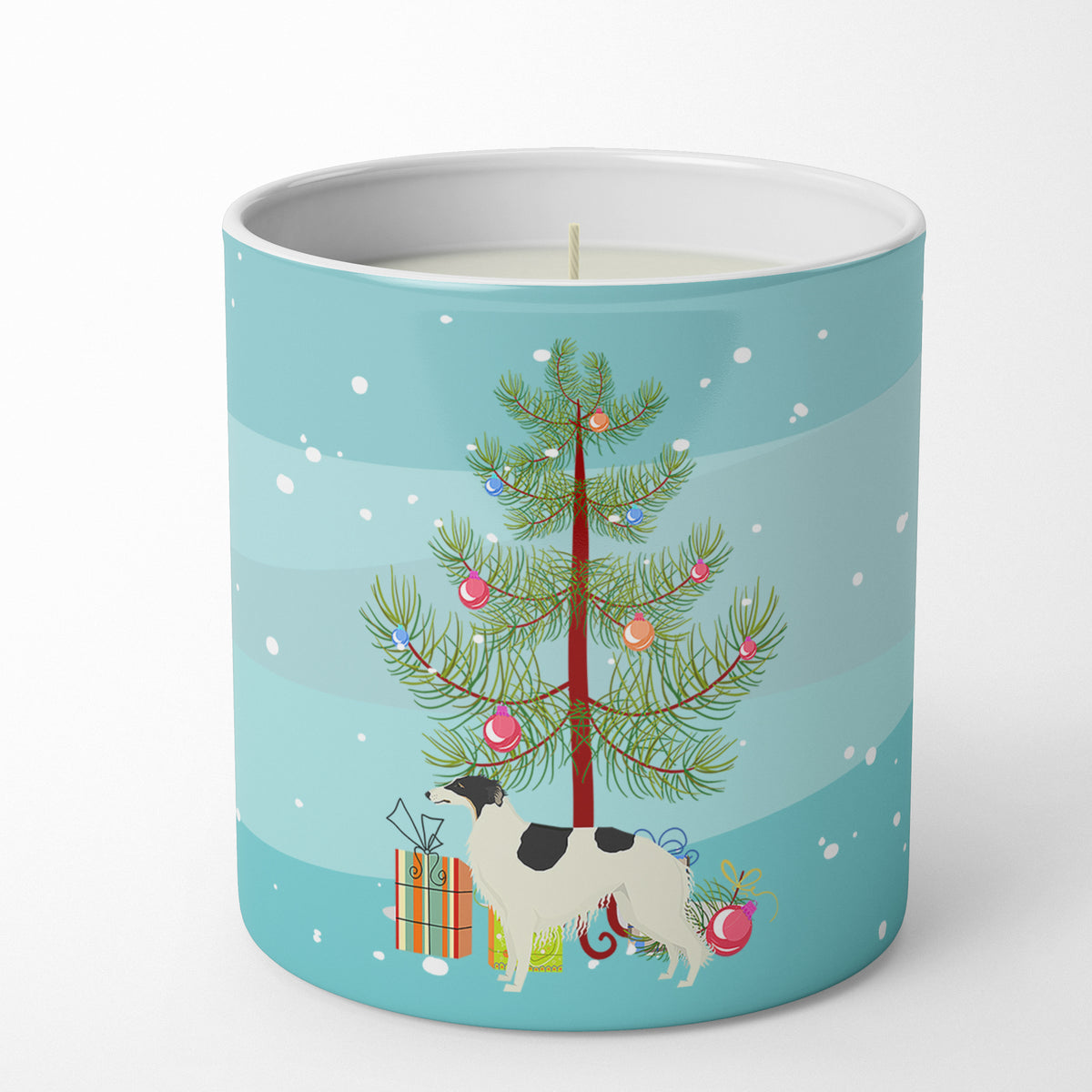 Buy this Borzoi Christmas Tree 10 oz Decorative Soy Candle