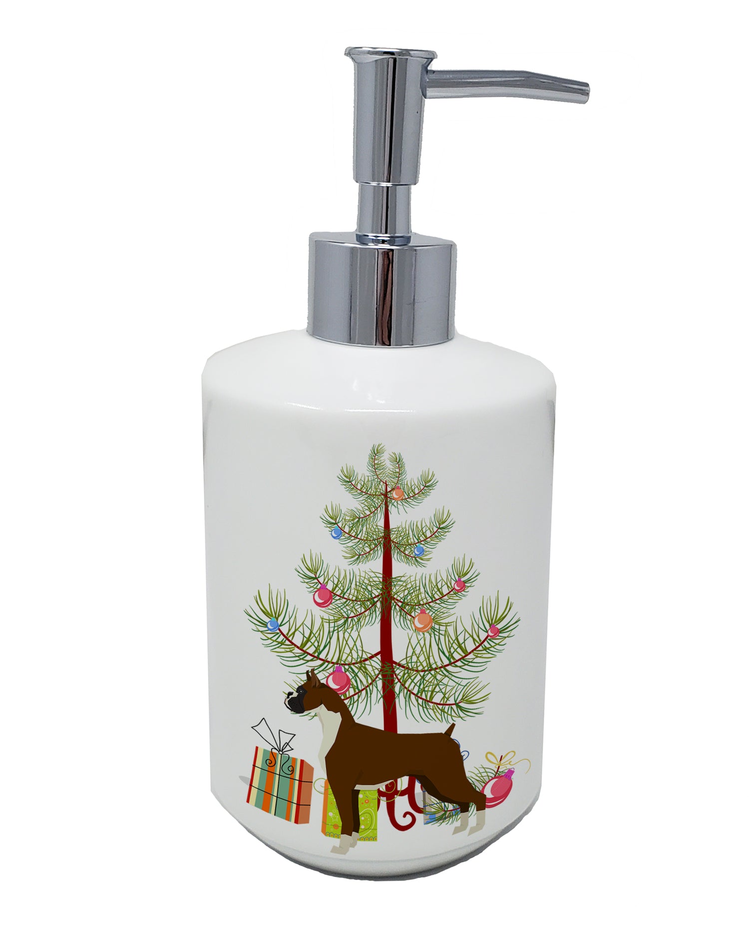 Buy this Boxer Christmas Tree Ceramic Soap Dispenser