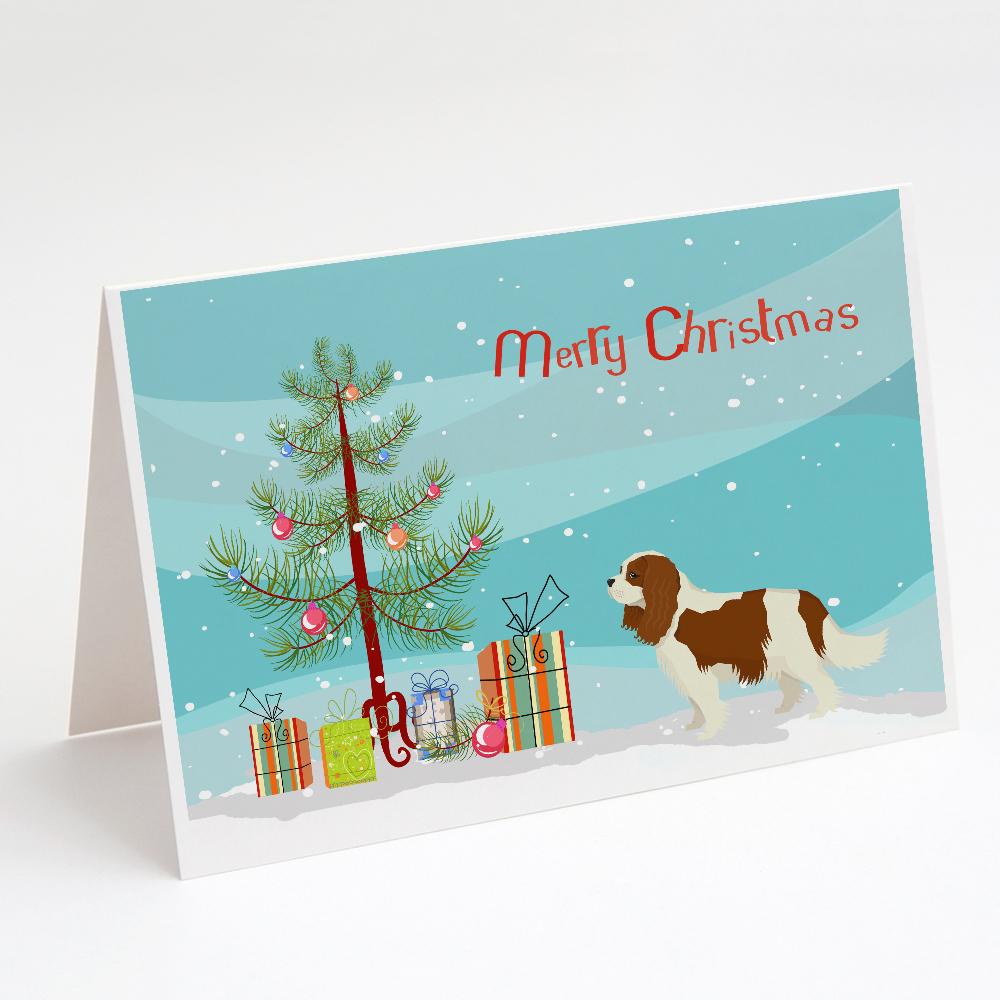 Buy this Cavalier Spaniel Christmas Tree Greeting Cards and Envelopes Pack of 8