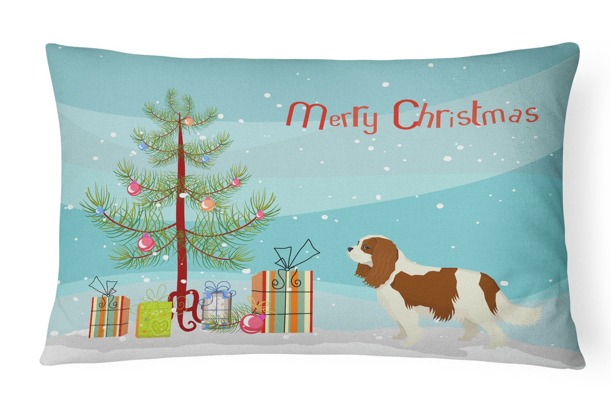 Cavalier Spaniel Christmas Tree Canvas Fabric Decorative Pillow CK3529PW1216 by Caroline&#39;s Treasures