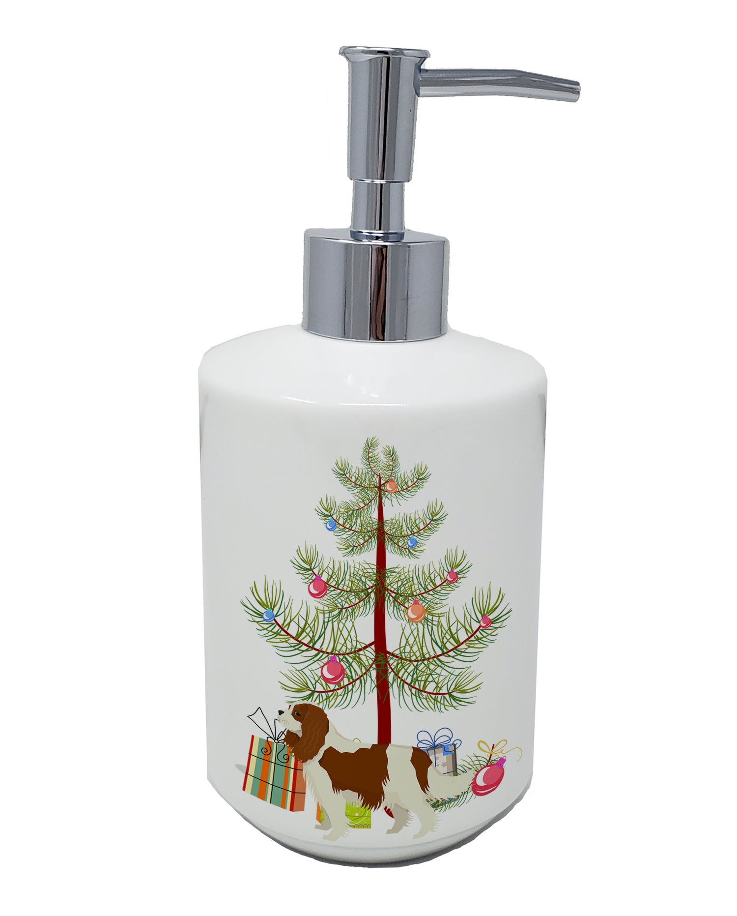 Buy this Cavalier Spaniel Christmas Tree Ceramic Soap Dispenser