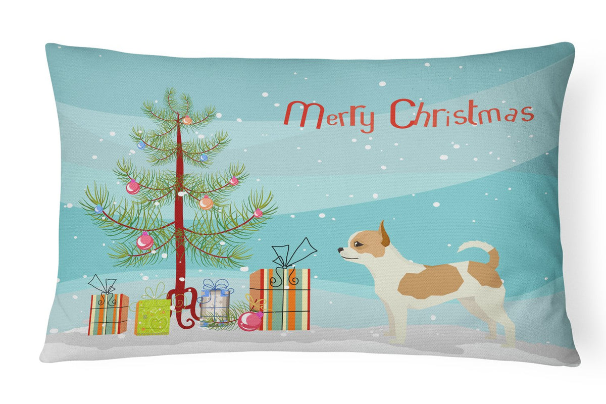 Chihuahua Christmas Tree Canvas Fabric Decorative Pillow CK3530PW1216 by Caroline&#39;s Treasures