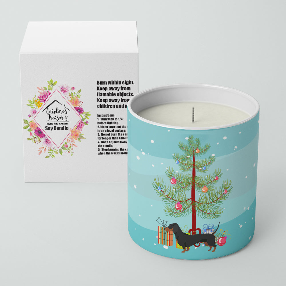 Dachshund Christmas Tree 10 oz Decorative Soy Candle - the-store.com