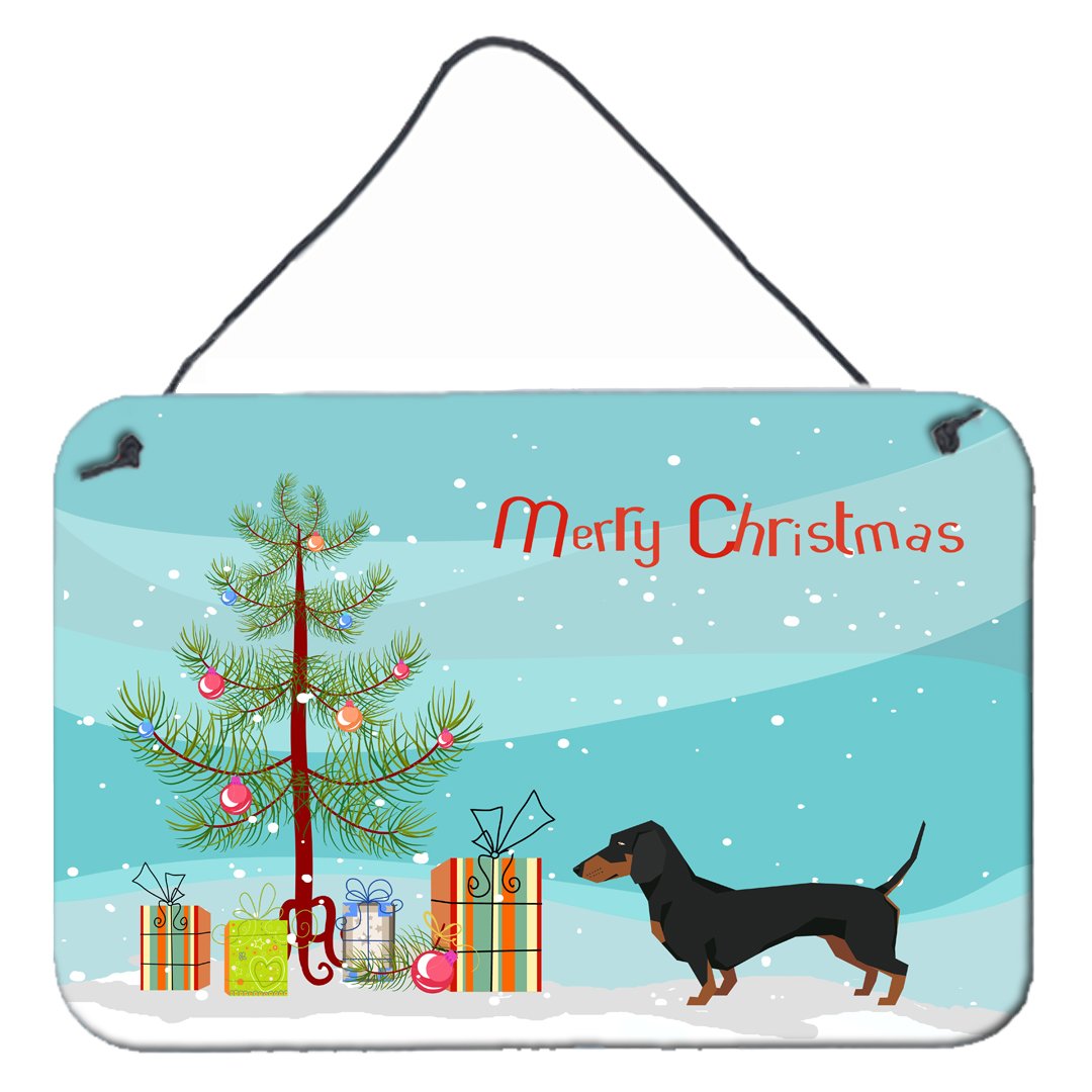 Dachshund Christmas Tree Wall or Door Hanging Prints CK3533DS812 by Caroline&#39;s Treasures
