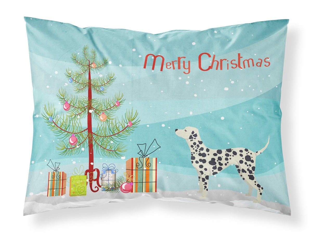 Dalmatian Christmas Tree Fabric Standard Pillowcase CK3534PILLOWCASE by Caroline&#39;s Treasures