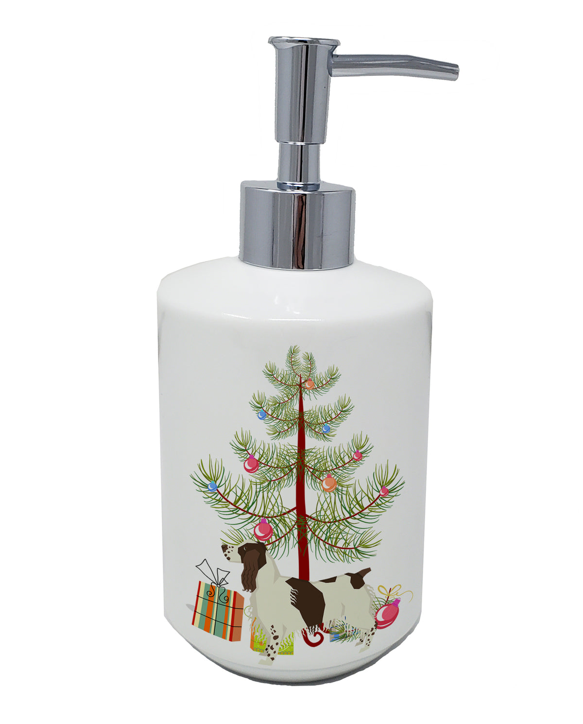 Buy this English Springer Spaniel Christmas Tree Ceramic Soap Dispenser