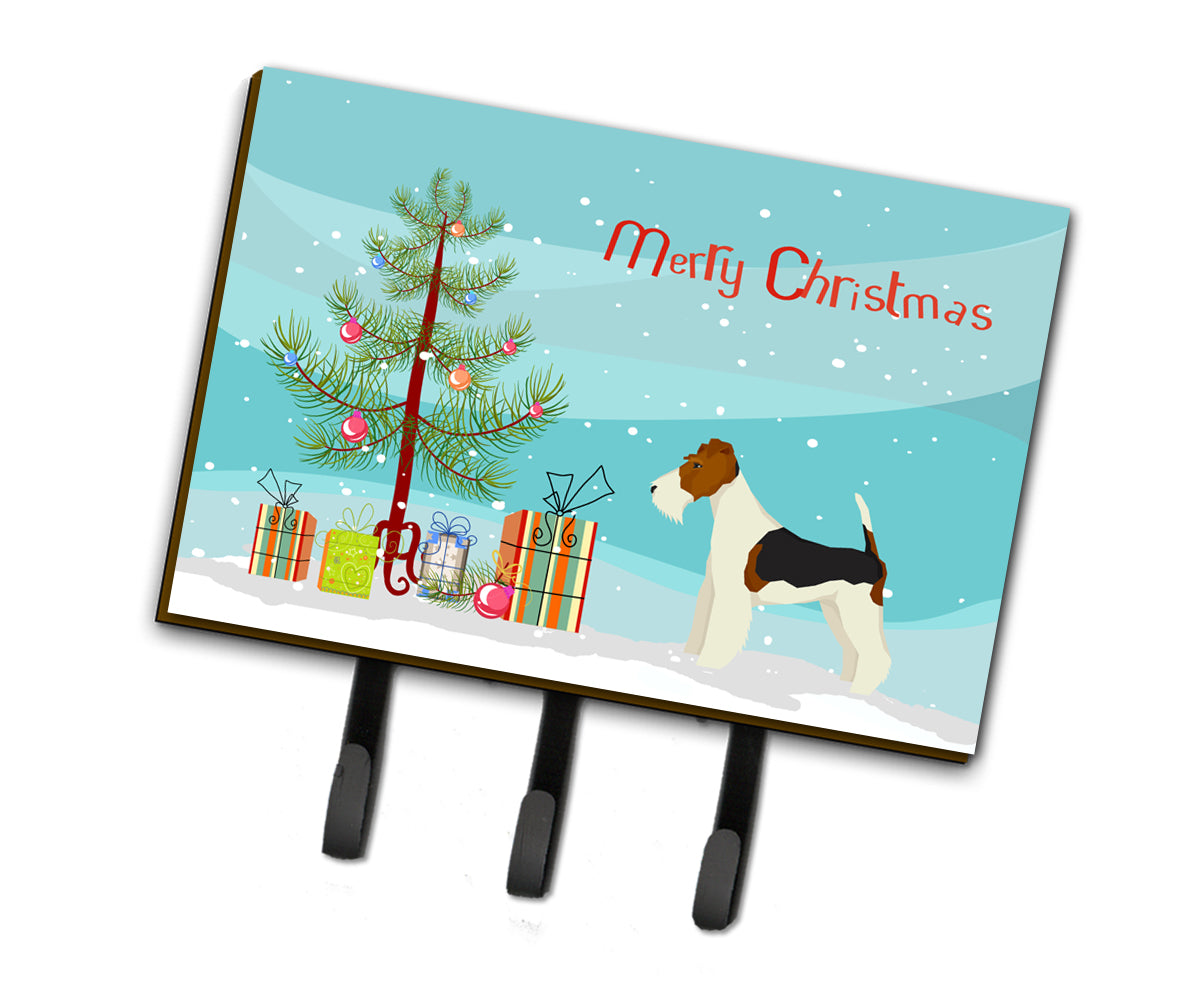 Fox Terrier Christmas Tree Leash or Key Holder CK3538TH68