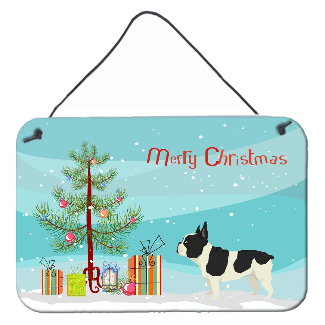 French Bulldog Christmas Tree Wall or Door Hanging Prints CK3539DS812 by Caroline&#39;s Treasures