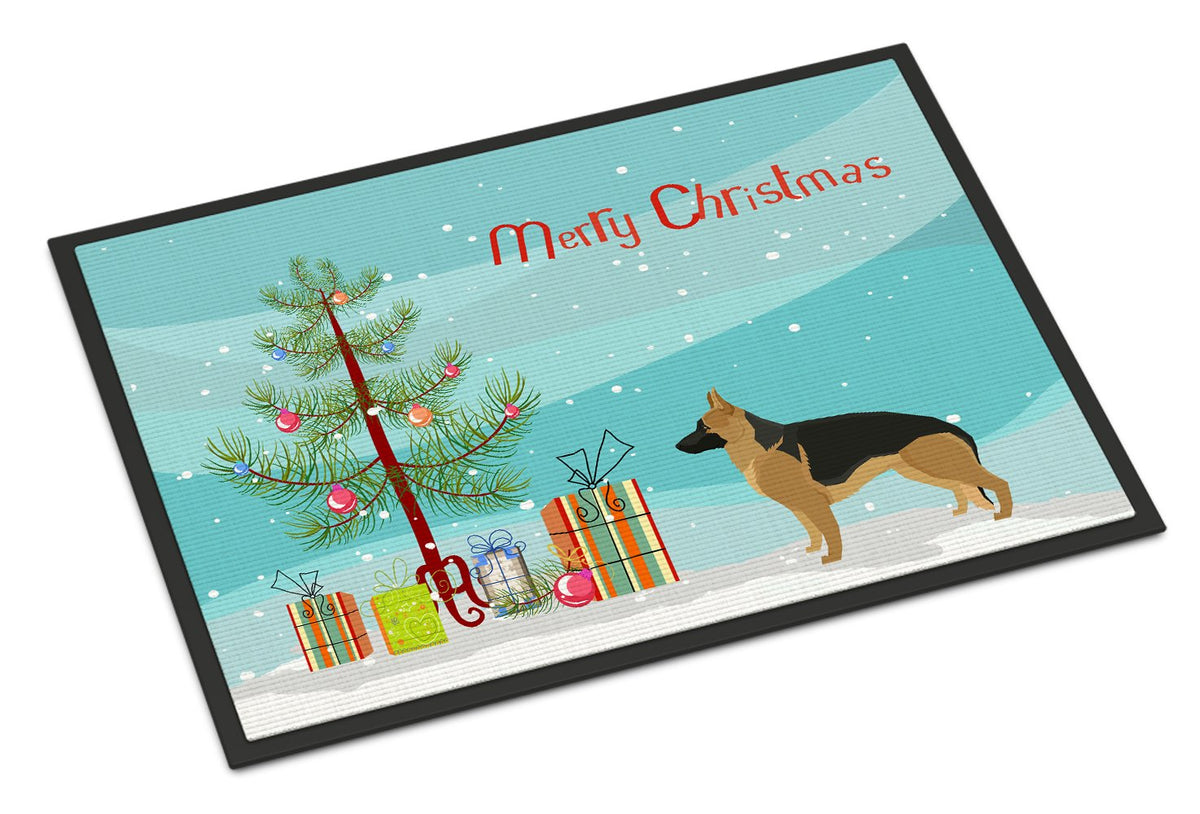 German Shepherd Christmas Tree Indoor or Outdoor Mat 24x36 CK3540JMAT by Caroline&#39;s Treasures