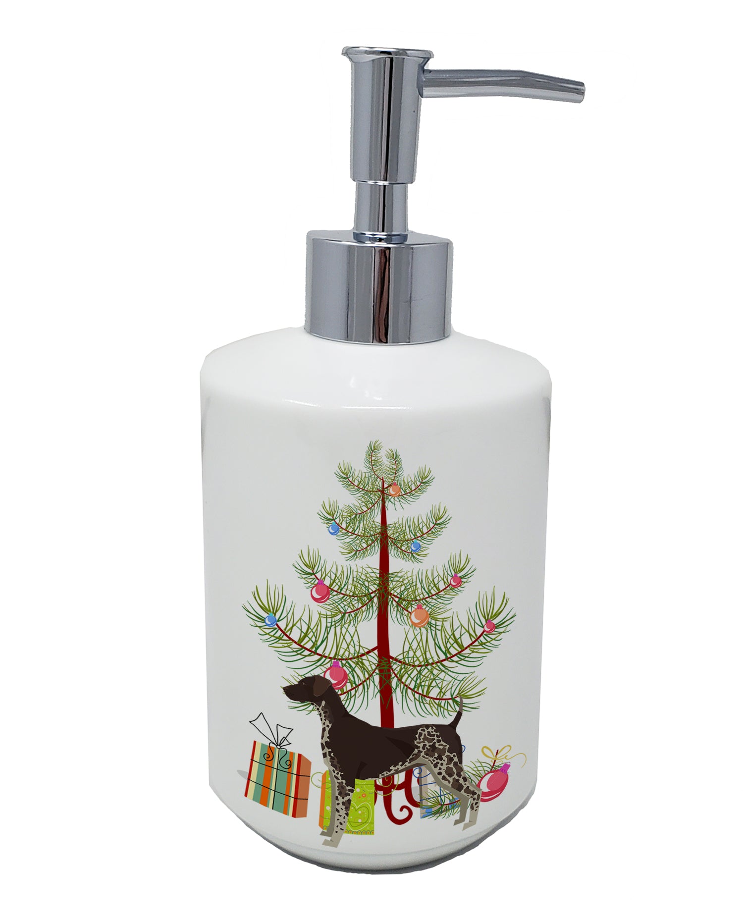 Buy this German Shorthaired Pointer Christmas Tree Ceramic Soap Dispenser