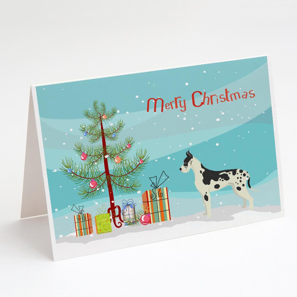 Buy this Great Dane Christmas Tree Greeting Cards and Envelopes Pack of 8