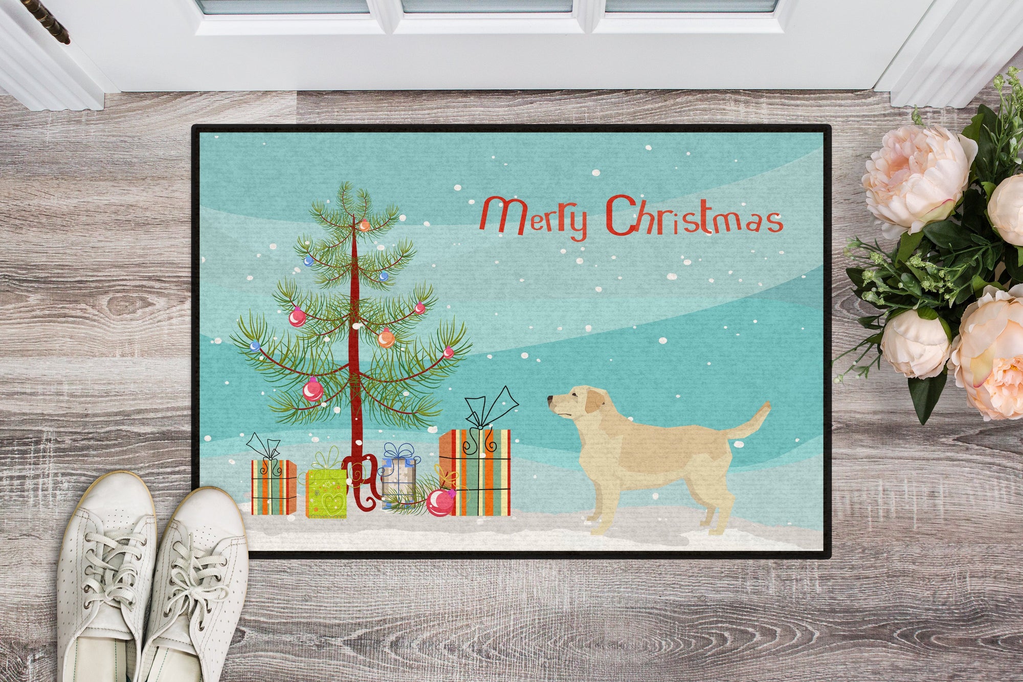 Labrador Retriever Christmas Tree Indoor or Outdoor Mat 24x36 CK3549JMAT by Caroline's Treasures