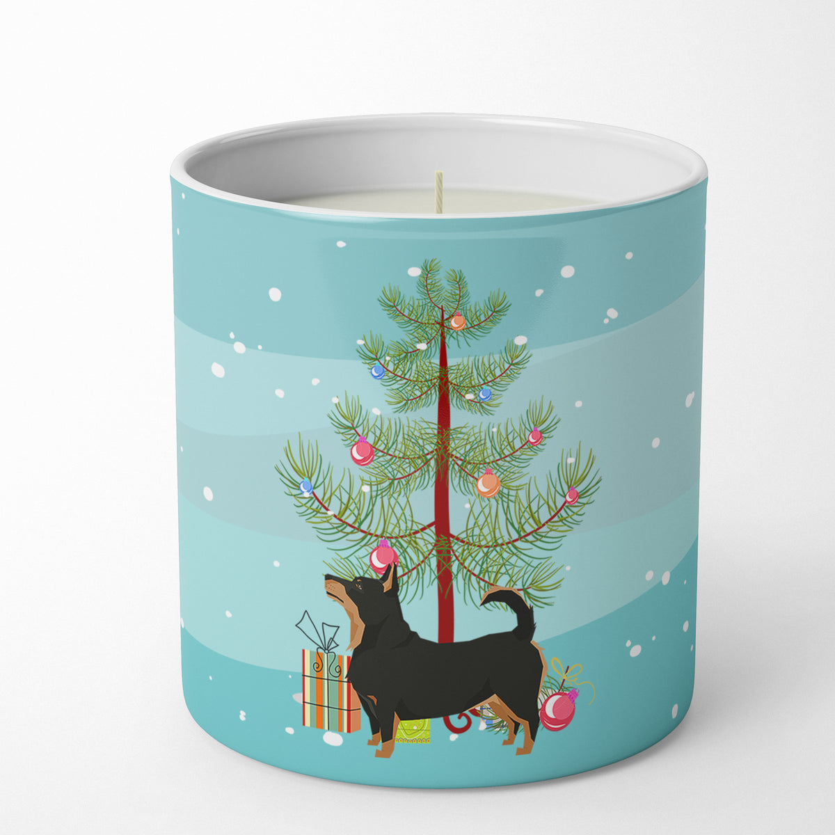 Buy this Lancashire Terrier Christmas Tree 10 oz Decorative Soy Candle