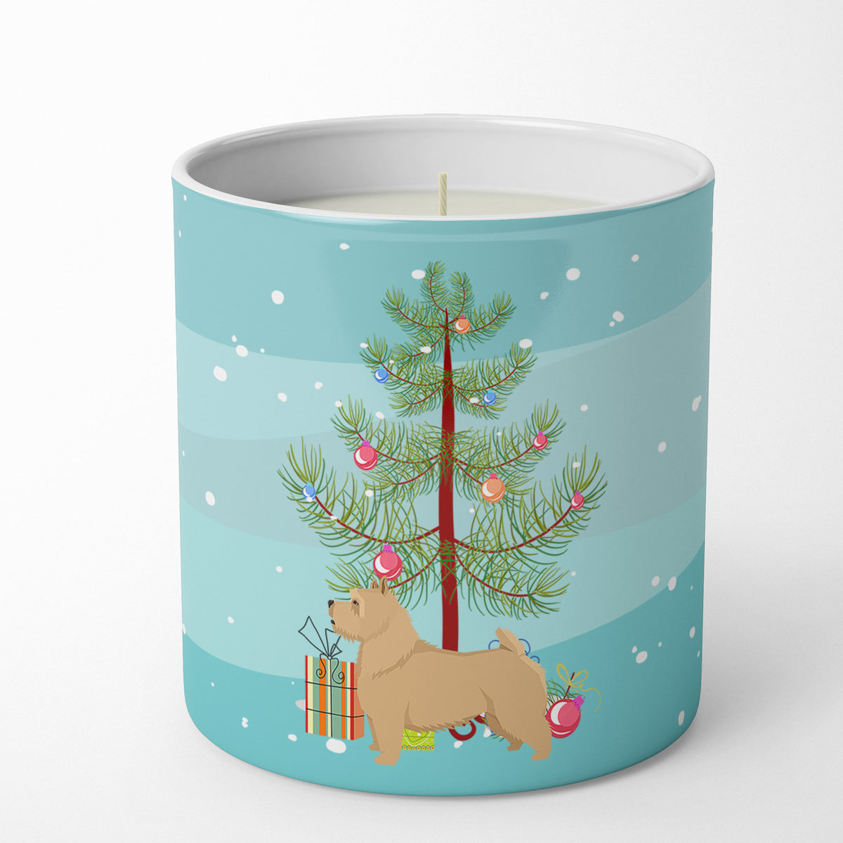 Buy this Norwich Terrier Christmas Tree 10 oz Decorative Soy Candle