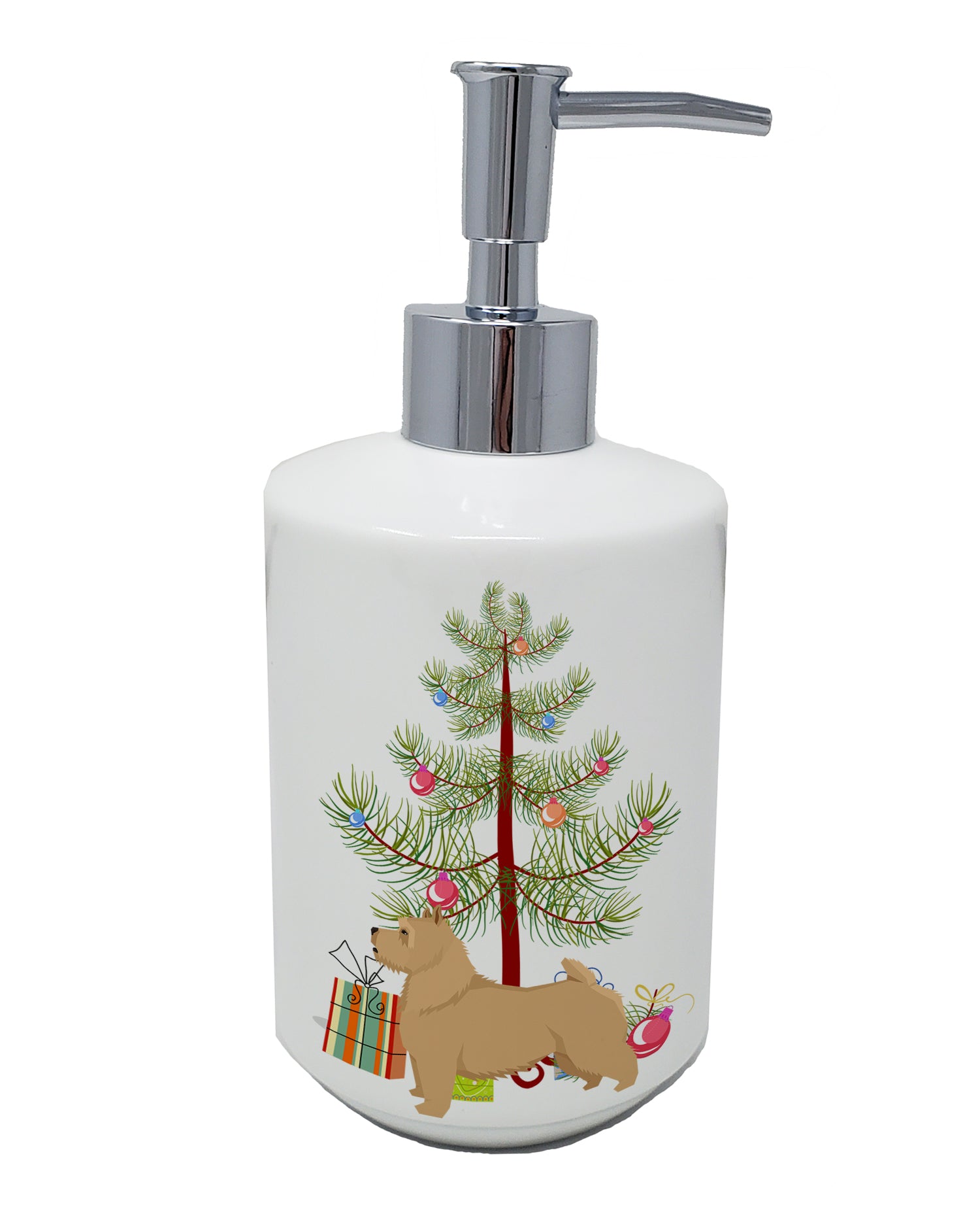 Buy this Norwich Terrier Christmas Tree Ceramic Soap Dispenser