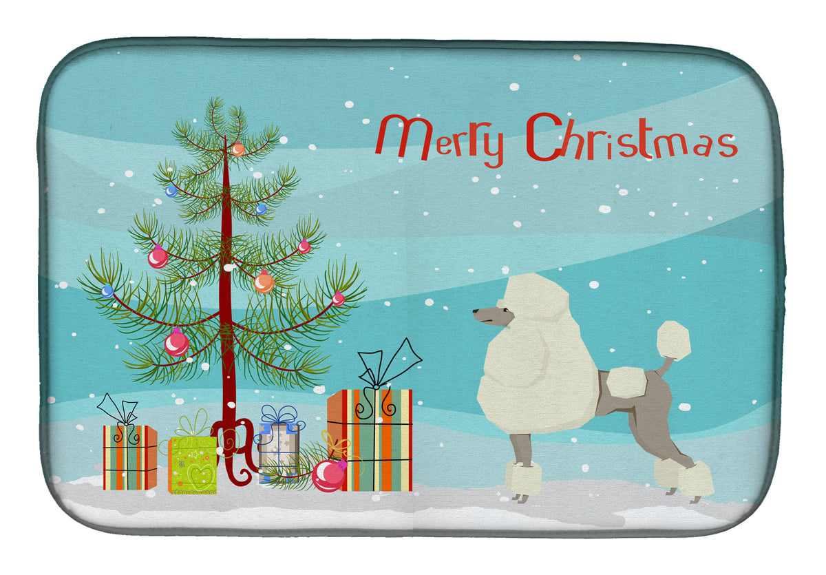 Poodle Christmas Tree Dish Drying Mat CK3556DDM  the-store.com.
